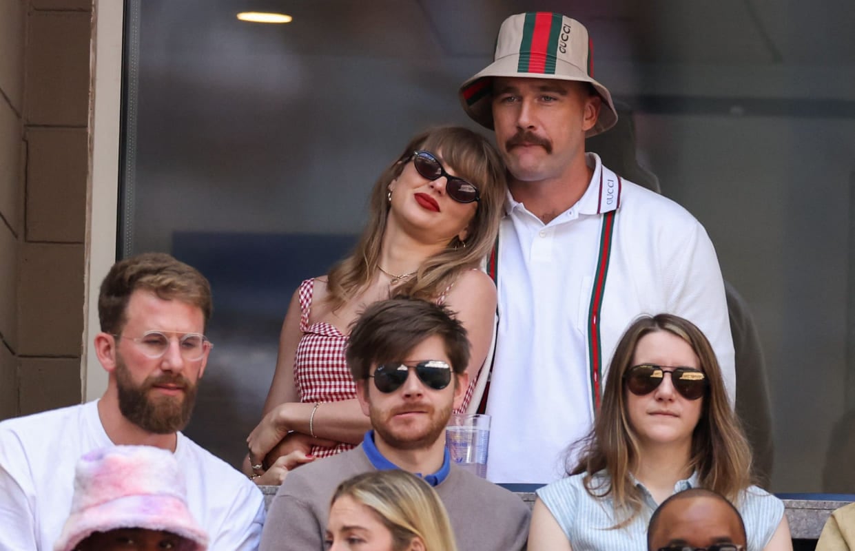 Taylor Swift y Travis Kelce en la US Open / Foto: AFP