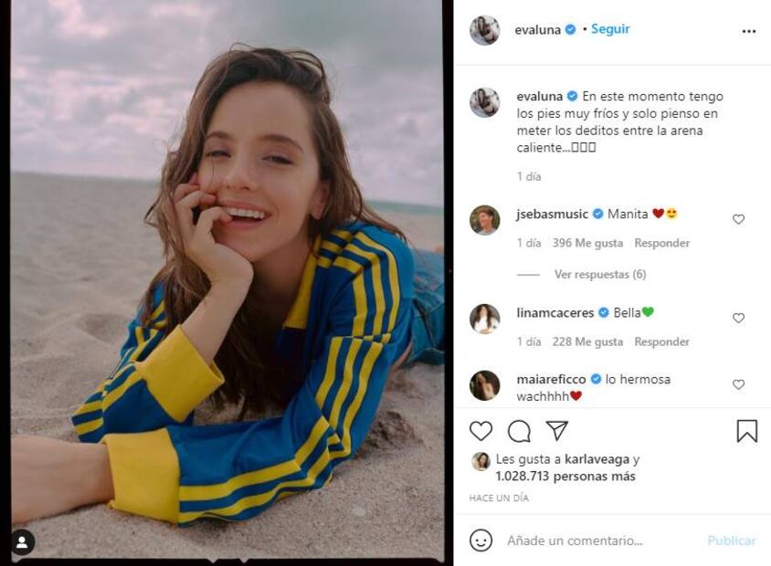 En la playa, Evaluna Montaner presume su atrevida belleza