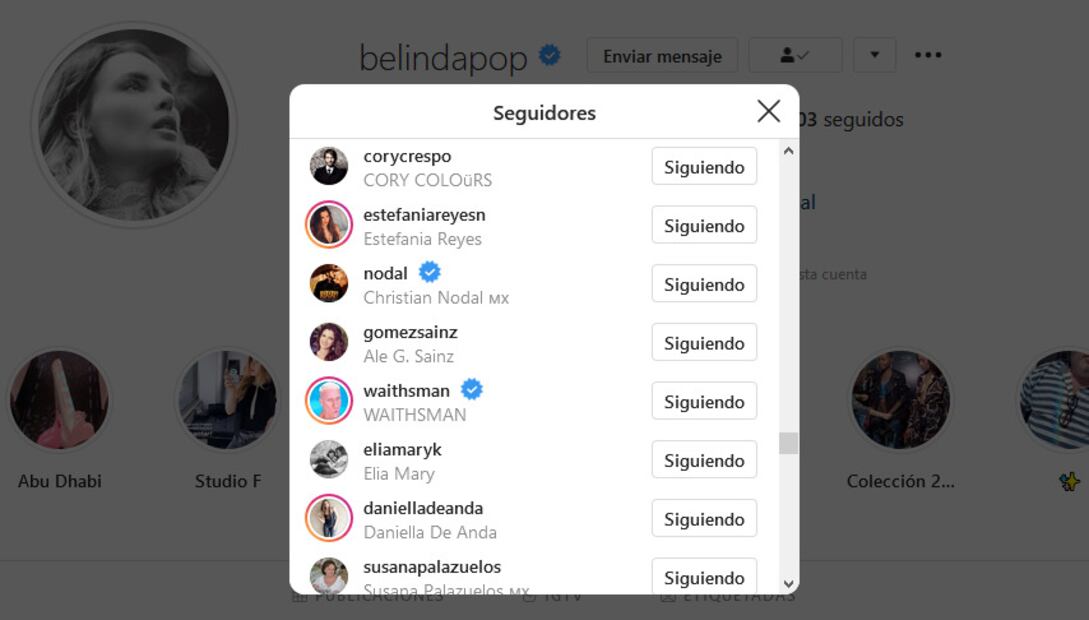 Belinda y Nodal no se dieron unfollow como aseguran