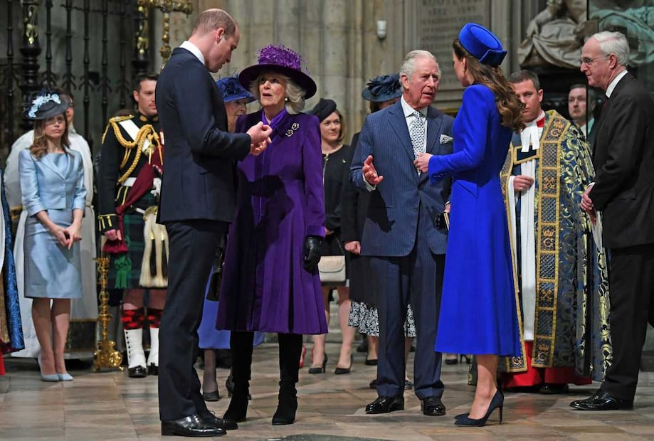 Sin la reina Isabel II, William y Kate presiden el Día de la Commonwealth