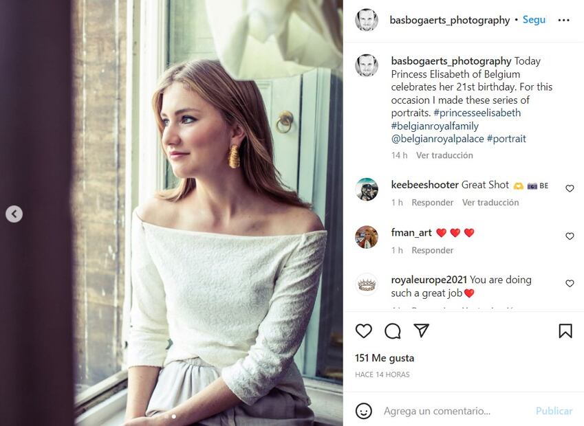 Isabel de Brabante, princesa heredera del trono de los belgas, cumple 21 años con una foto muy romántica
