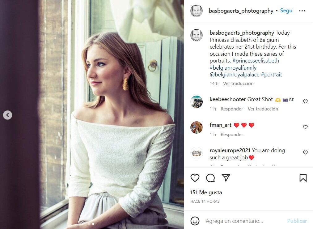 Isabel de Brabante, princesa heredera del trono de los belgas, cumple 21 años con una foto muy romántica