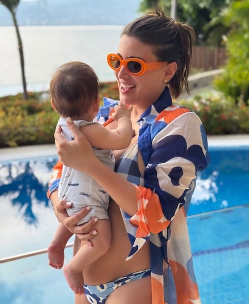 Sofía Rivera Torres con su hijo Ferrán Videgaray / Foto: Instagram