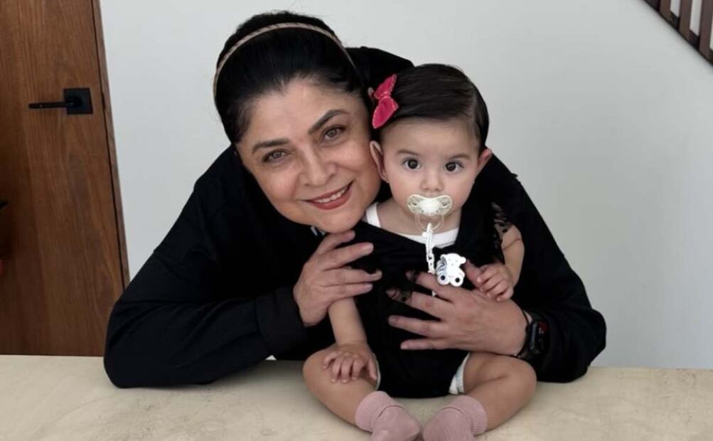Victoria Ruffo junto a su nieta Tessa, hija de José Eduardo Derbez / Foto: Instagram
