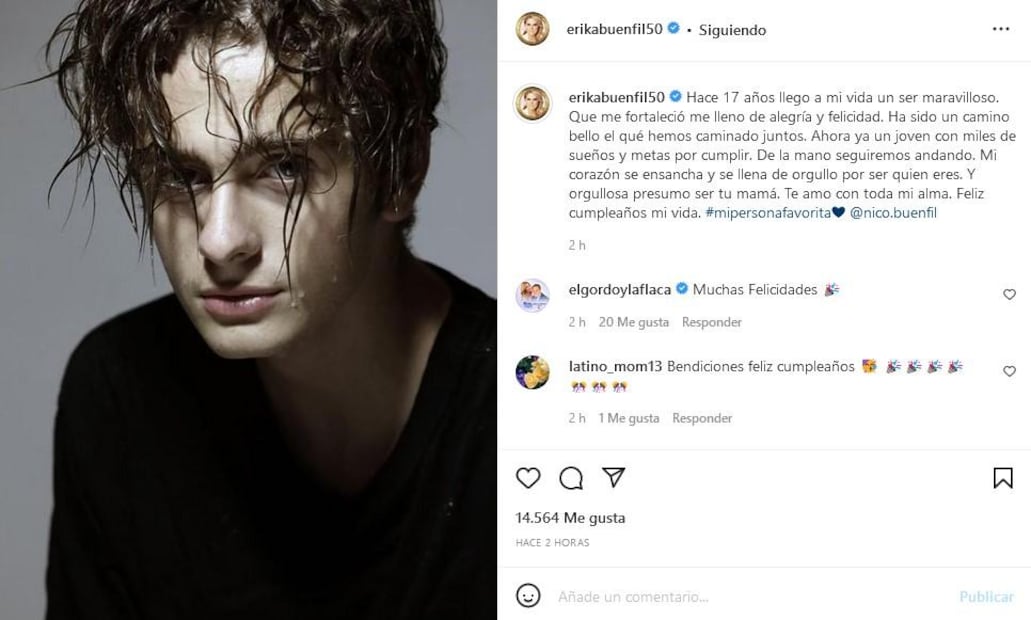 El hijo de Érika Buenfil y Ernesto Zedillo Jr. cumple 17 años