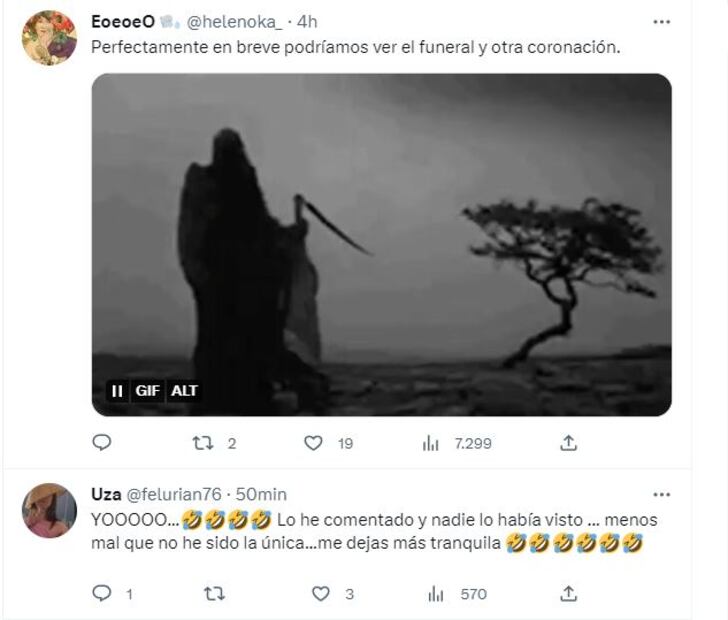 Carlos III, aparece 'tenebrosa' imagen que parece la muerte con su guadaña en la coronación
