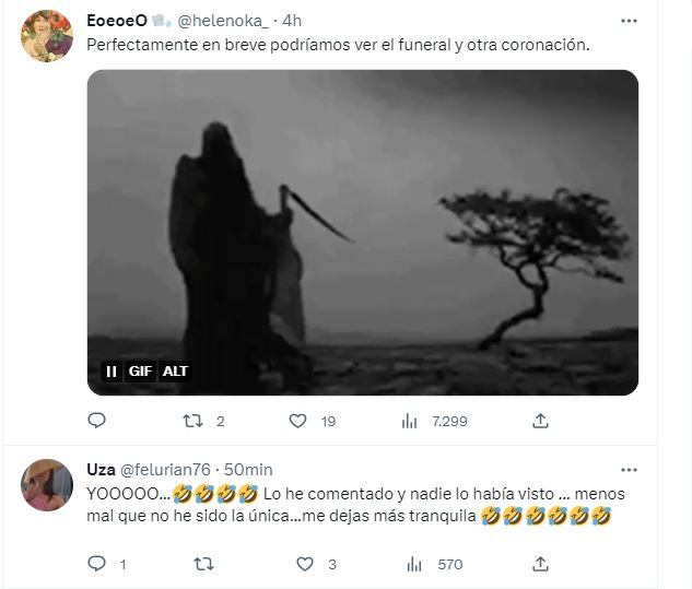 Carlos III, aparece 'tenebrosa' imagen que parece la muerte con su guadaña en la coronación