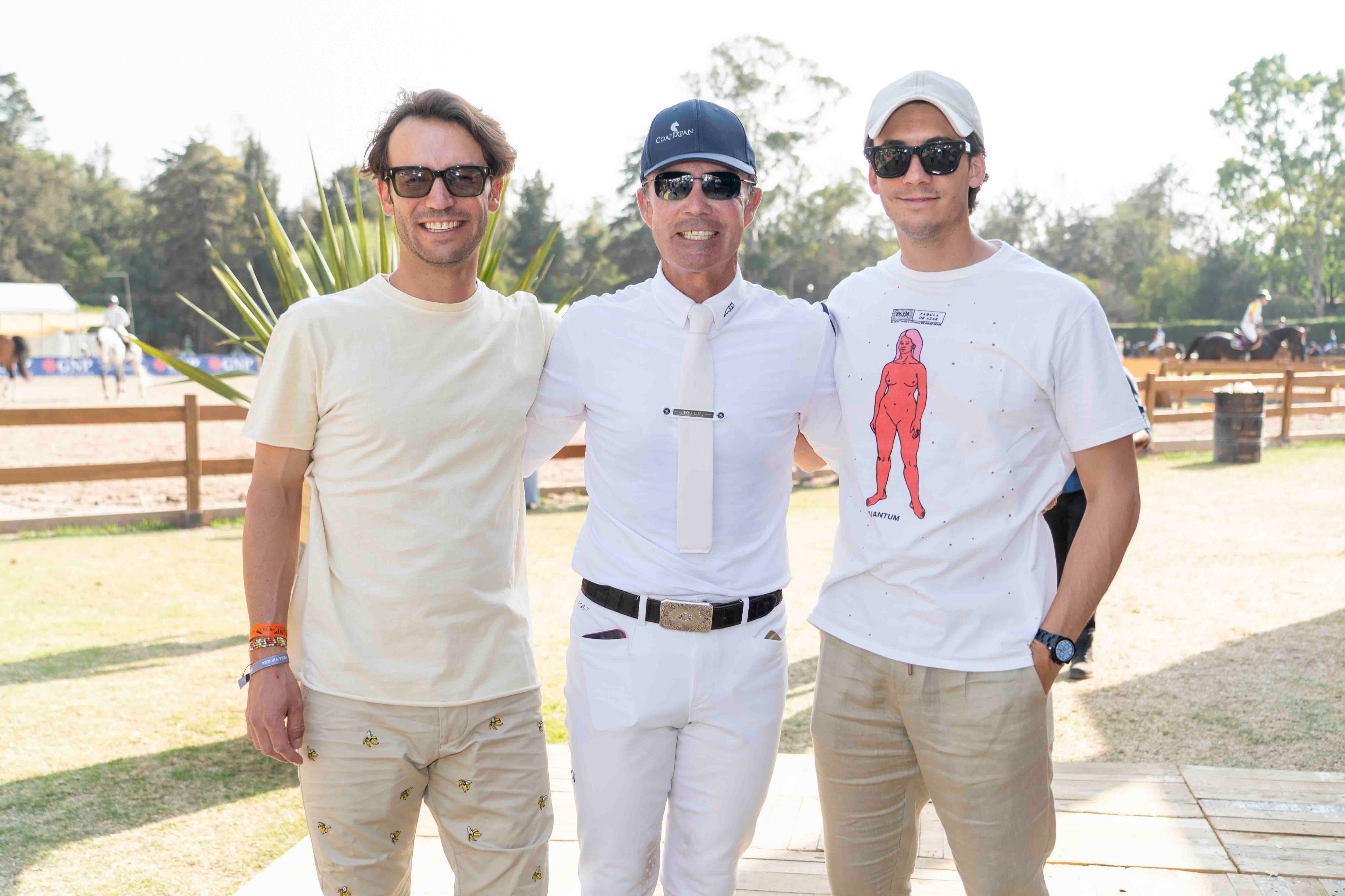 José Antonio Jr.; José Antonio y Juan Pablo Chedraui. (Foto: Arturo Quintero)
