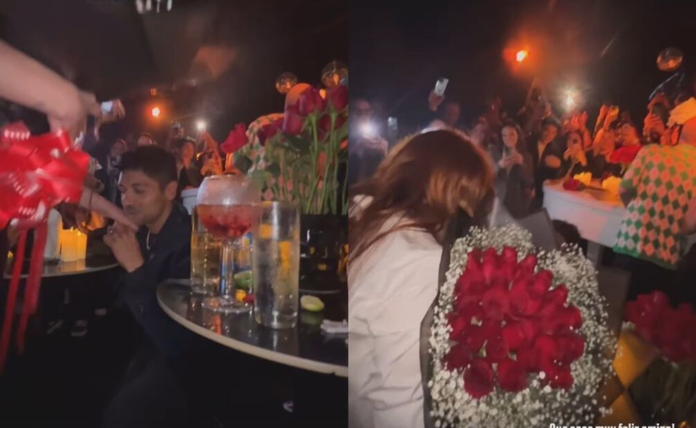 Paty Cantú recibe anillo de Christian Vázquez / Foto: Captura de Instagram