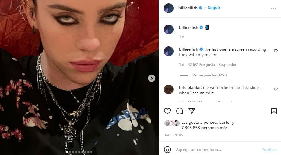 Billie Eilish confiesa que es agotador padecer síndrome de Tourette