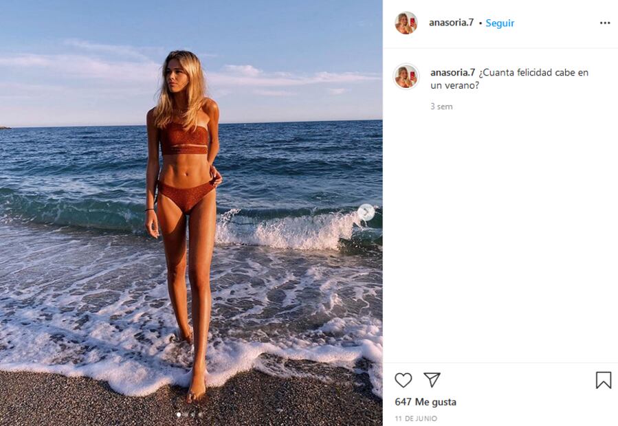 Ana Soria, novia del torero Enrique Ponce, fija su postura: like a Clara Chía