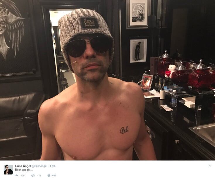 Esto fue lo que hizo Criss Angel con el tatuaje de Belinda
