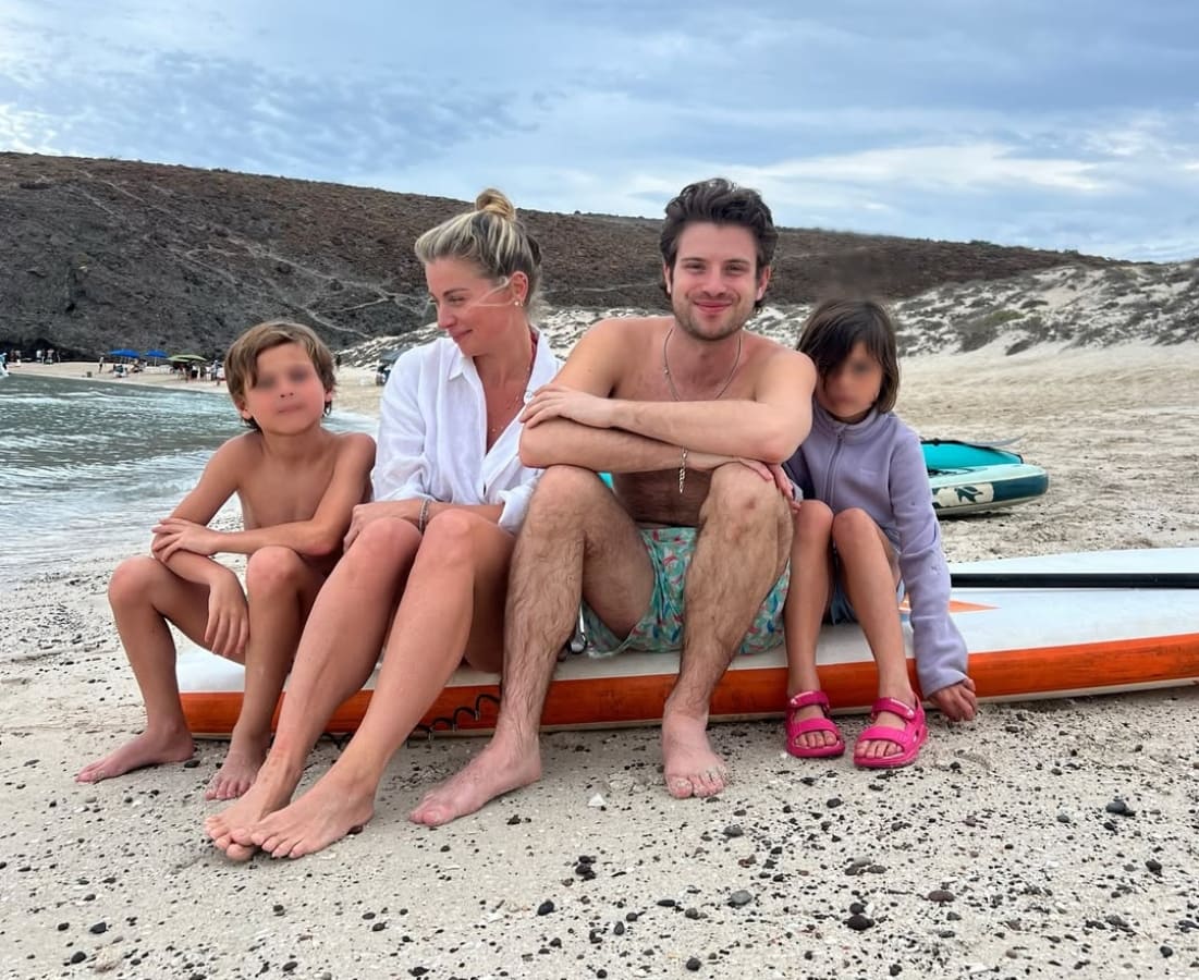 Ludwika Paleta con sus hijos: Bárbara, Nicolás y Sebastián / Foto: Instagram