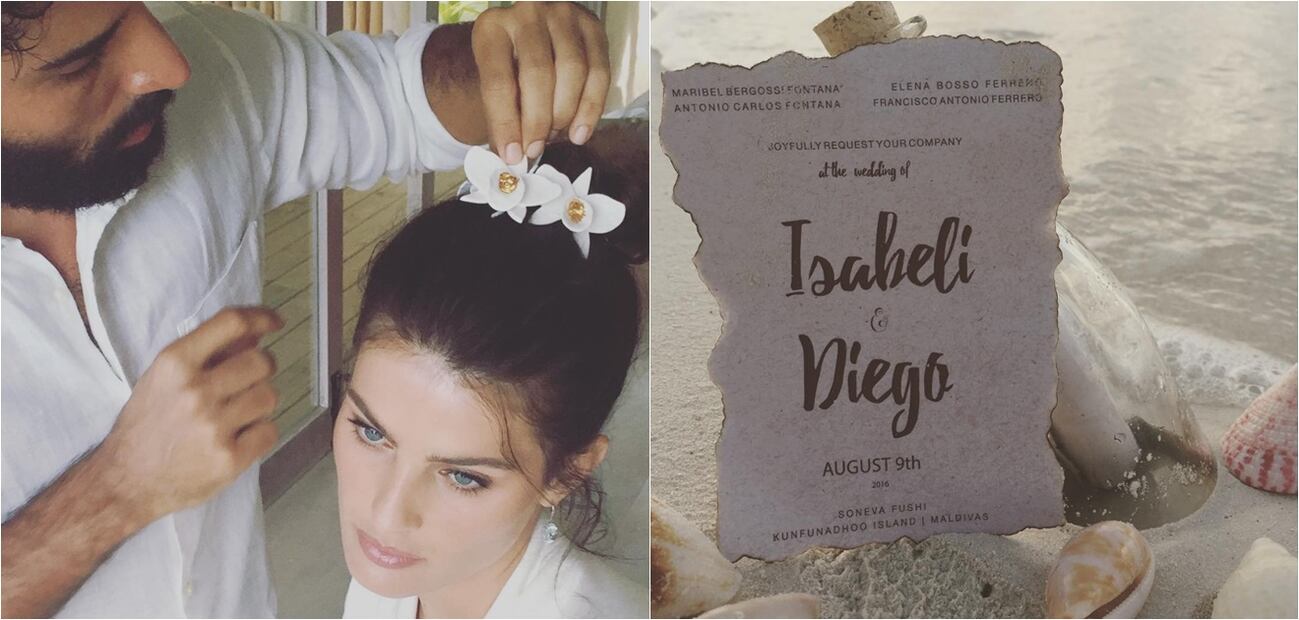 El original vestido de novia de Isabeli Fontana