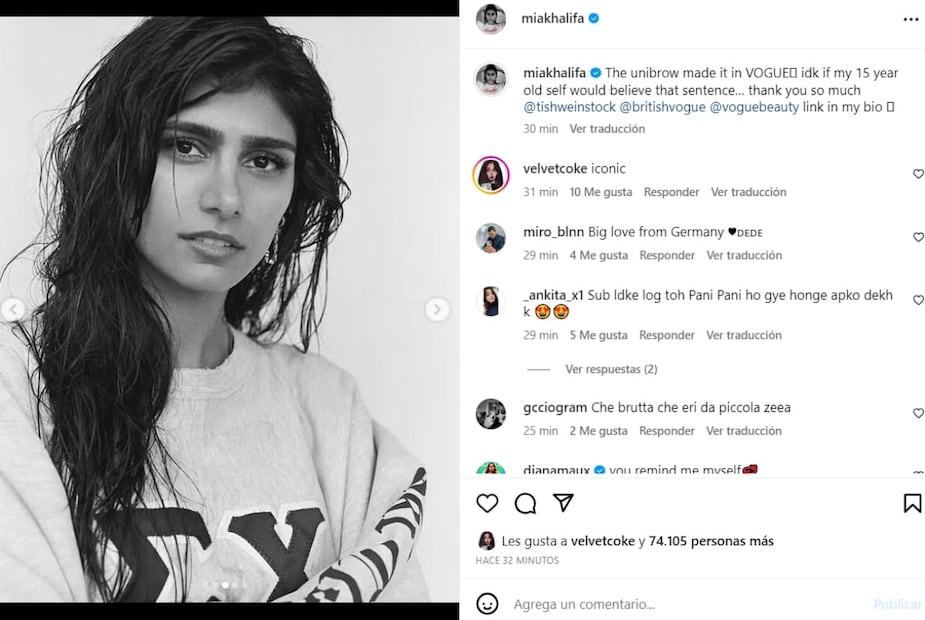 Instagram: @miakhalifa