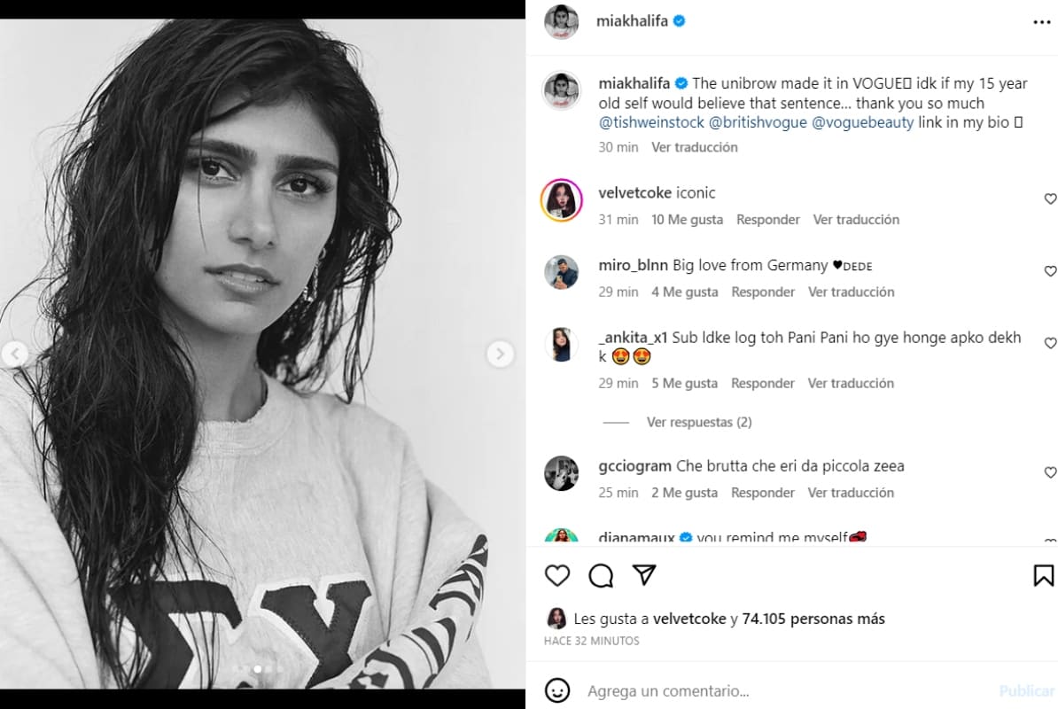 Instagram: @miakhalifa