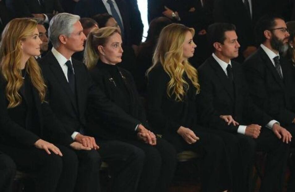 FOTOS: Reaparecen Enrique Peña Nieto y Angélica Rivera en velorio de Alfredo del Mazo González 