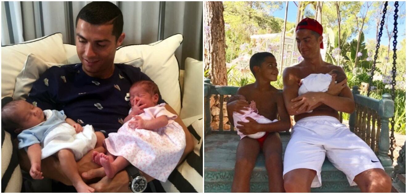 El álbum familiar de Cristiano Ronaldo e hijos