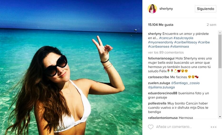 Sherlyn revela pista de su nuevo amor 