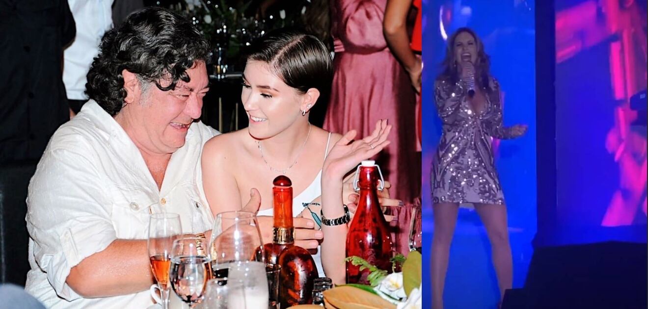 Lucero en el cumpleaños de Jorge Hank Rhon, dueño de Grupo Caliente 