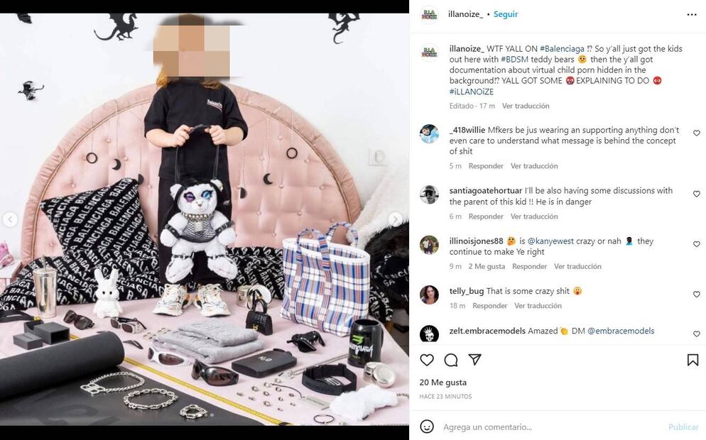 Balenciaga bajo fuego por campaña "depravada" con niños y osos de peluche 