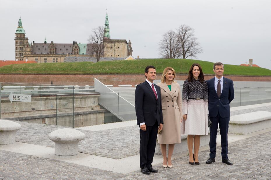 Angélica Rivera, Enrique Peña Nieto y Mary y Frederik de Dinamarca/Getty Images.