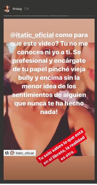 Itatí Cantoral arremete contra Frida Sofía y le pide que “ya le pare” 
