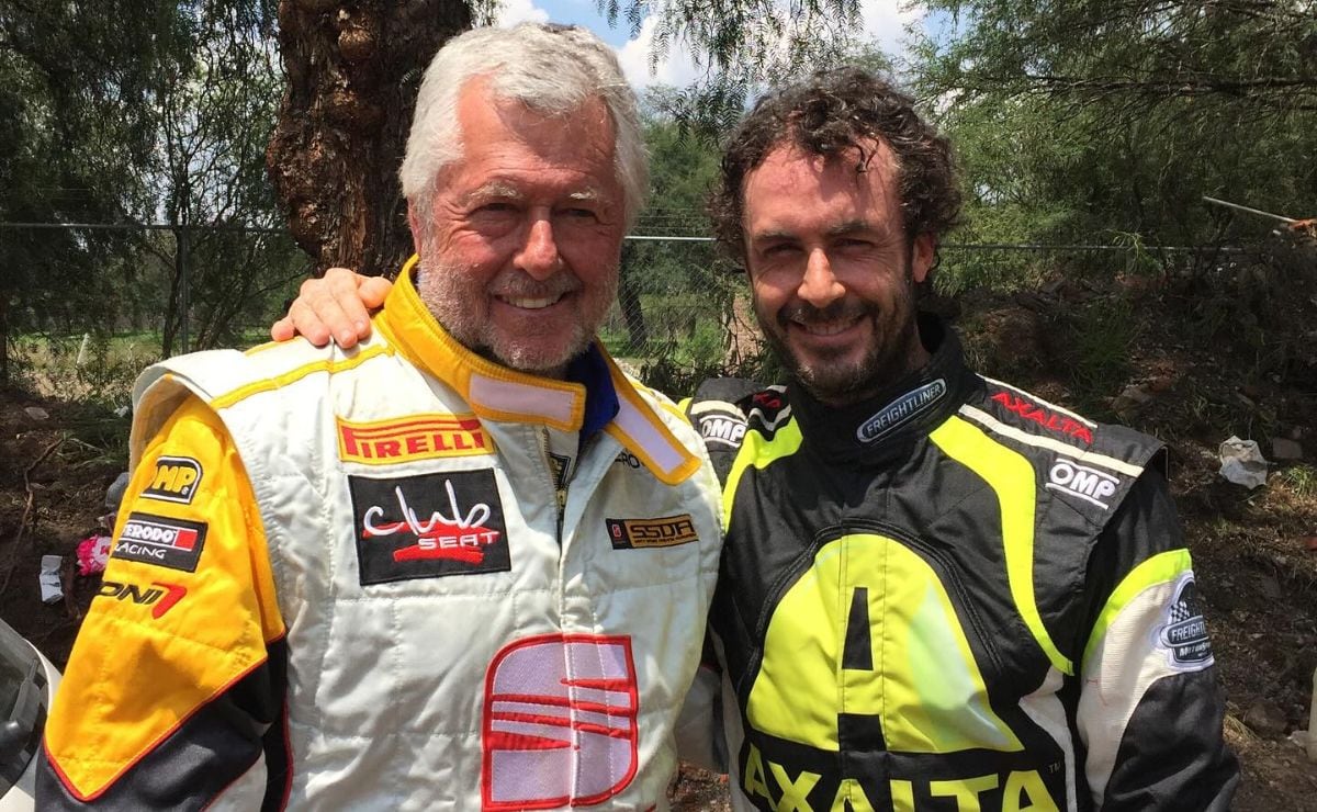 Michel Jourdain Jr. con su papá Michel Jourdain. Foto: Instagram)