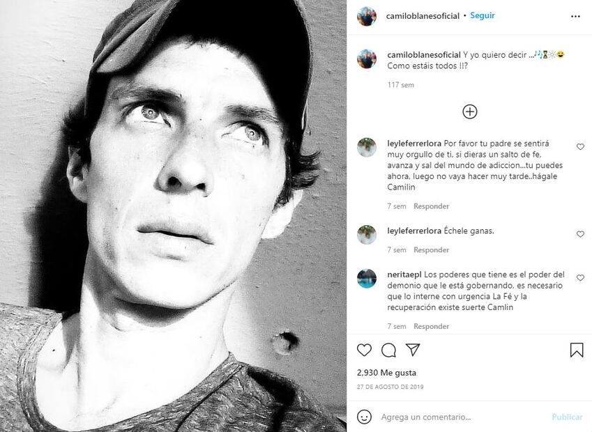 Hijo de Camilo Sesto es ingresado de urgencia a un centro de Madrid