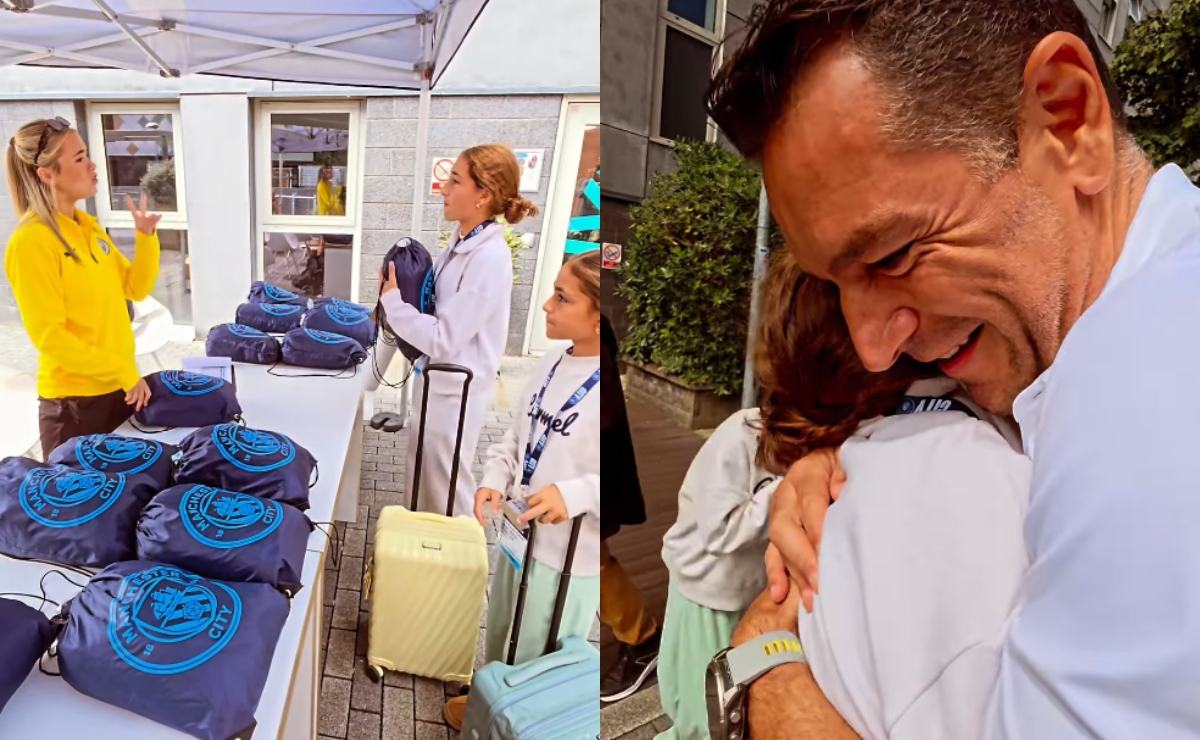 Martín Fuentes acompañó a sus hijas a su campamento de verano / Foto: Instagram