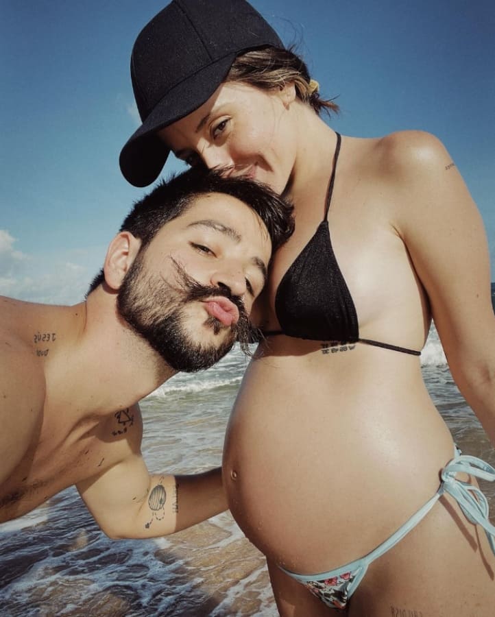 Camilo y Evaluna Montaner en diciembre de 2021 / Instagram