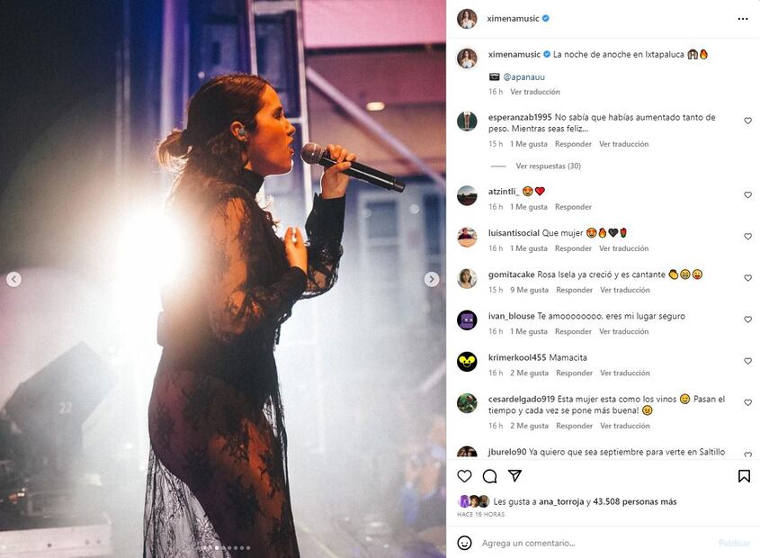Ximena Sariñana Rivera nació el 29 de octubre de 1985 en Guadalajara, Jalisco / Instagram