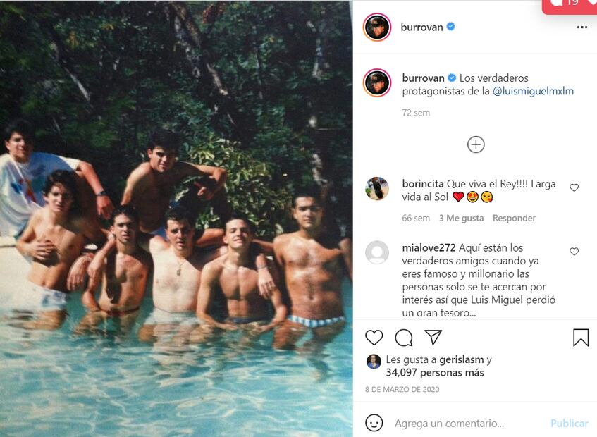 "Burro" Van Rankin revela foto de Luis Miguel con uniforme de futbol 