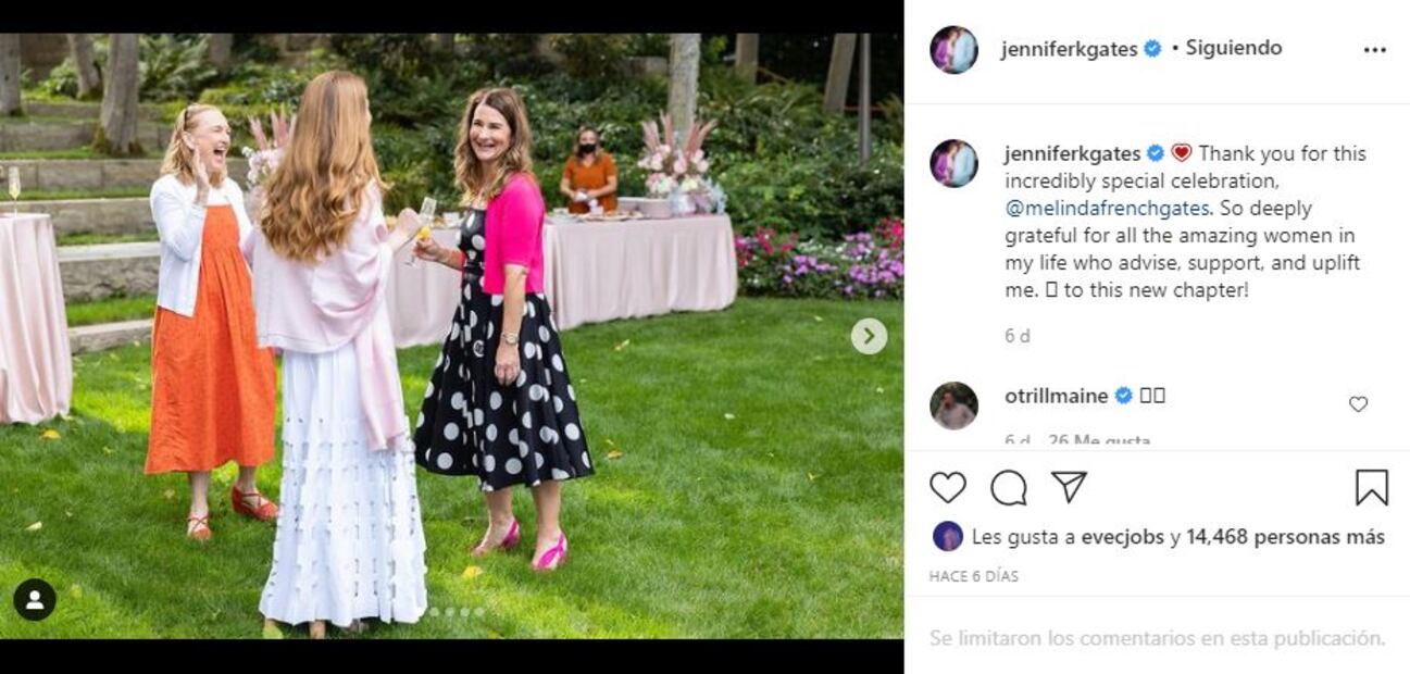 La fabulosa despedida de soltera que Melinda Gates le organizó a su hija Jennifer Gates
