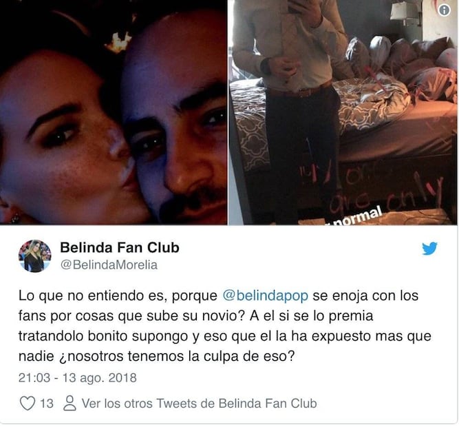 Foto: Belinda se equivoca y publica una imagen con su novio Ben Talei ¡más enamorada que nunca!  