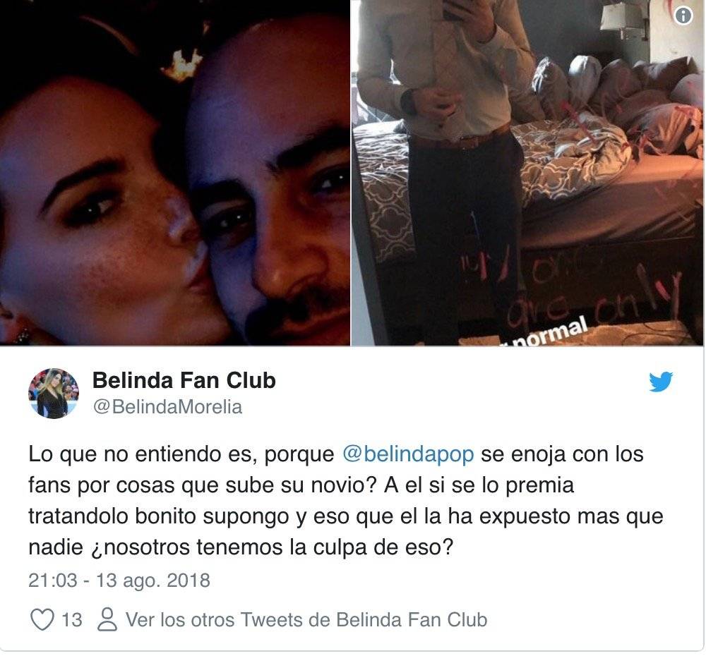 Foto: Belinda se equivoca y publica una imagen con su novio Ben Talei ¡más enamorada que nunca!  