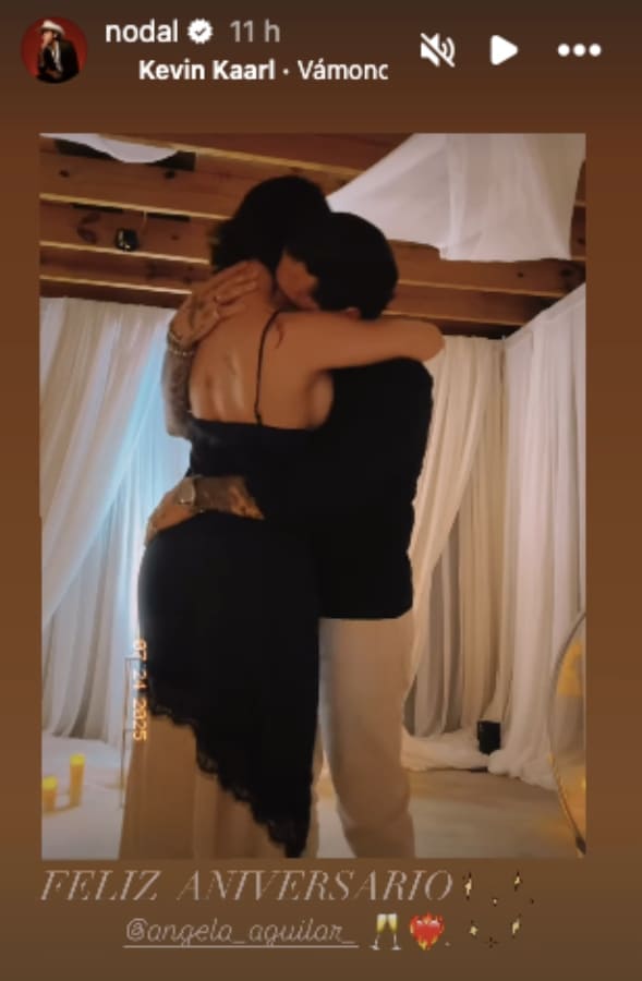 Ángela Aguilar y Christian Nodal celebran su primer aniversario / Foto: Instagram