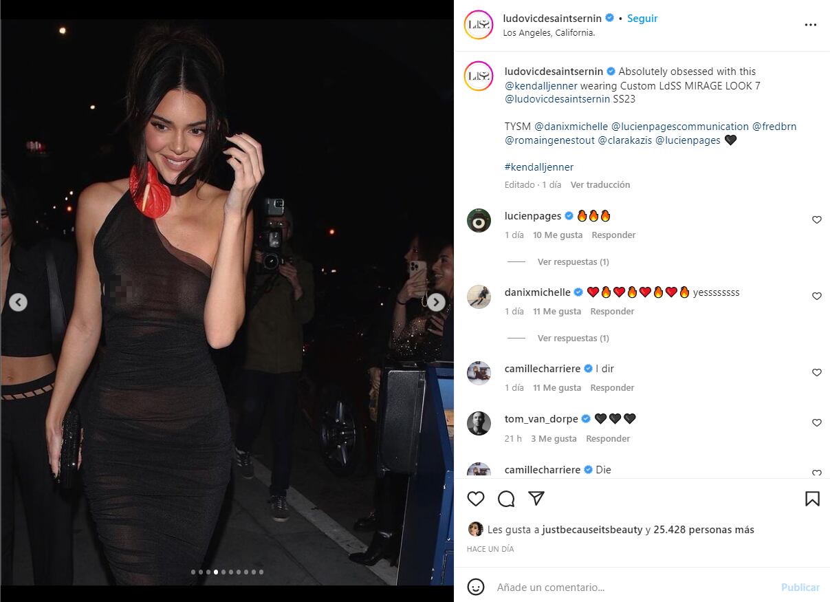 Kendall Jenner roba suspiros con un atrevido vestido transparente