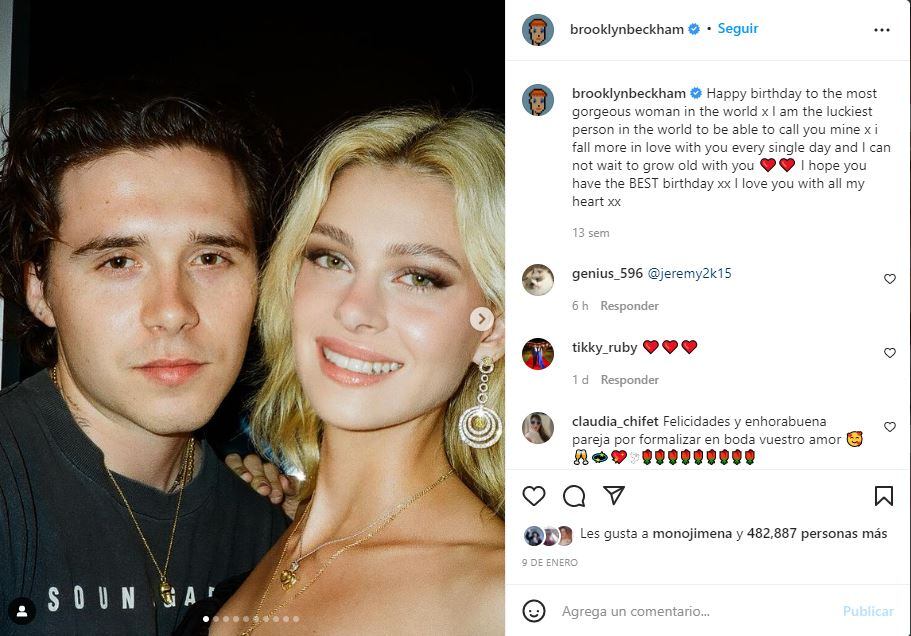 Brooklyn Beckham tomará el apellido de su esposa Nicola Peltz