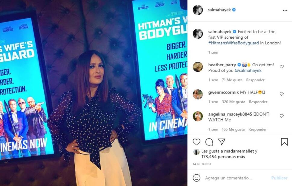 Salma Hayek confirma que comer tacos es su pasión
