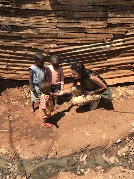 El viaje altruista de Mariana Herrera y Nicolai Frahm en Kenia