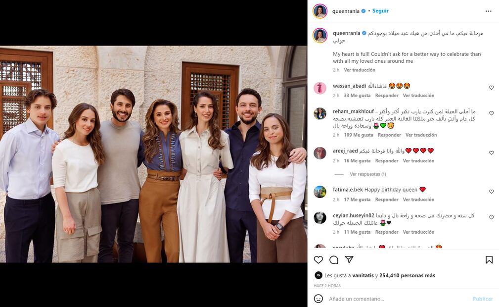 Rania de Jordania celebra su cumpleaños 52 de forma altruista