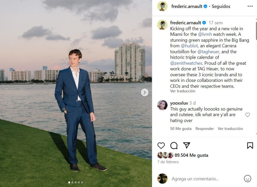 Frédéric Arnault / Foto: Instagram