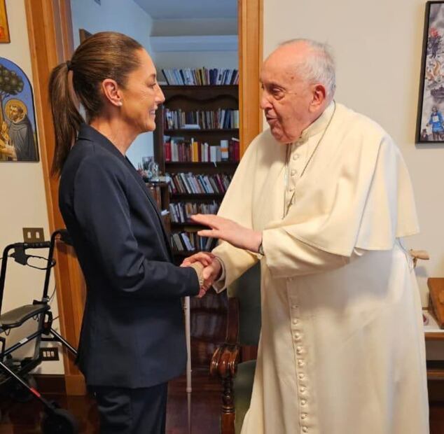 El papa Francisco con la presidenta Claudia Sheinbaum / Foto: Instagram