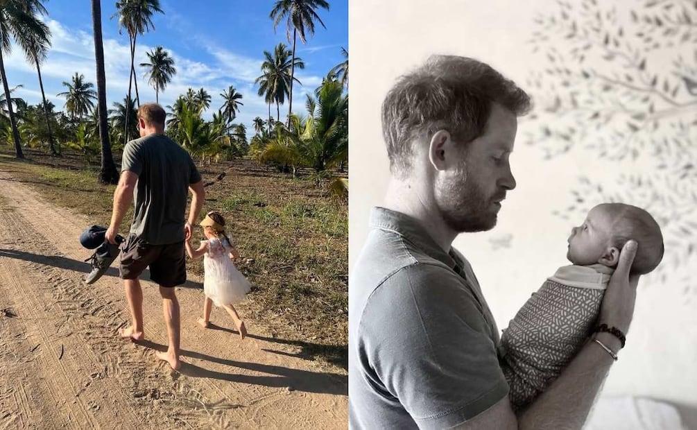 El príncipe Harry junto a su hija Lilibet / Fotos: Instagram @meghan