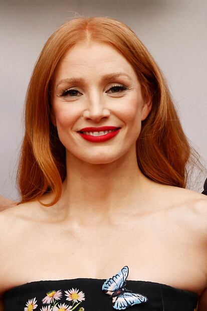 Jessica Chastain, guapísima en un Oscar de la Renta / AFP
