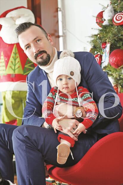 La primera Navidad de Emilio, hijo de Juanchi Torre