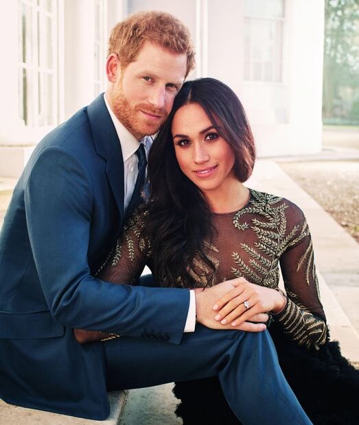 La foto del compromiso del príncipe Harry y Meghan Markle / AFP
