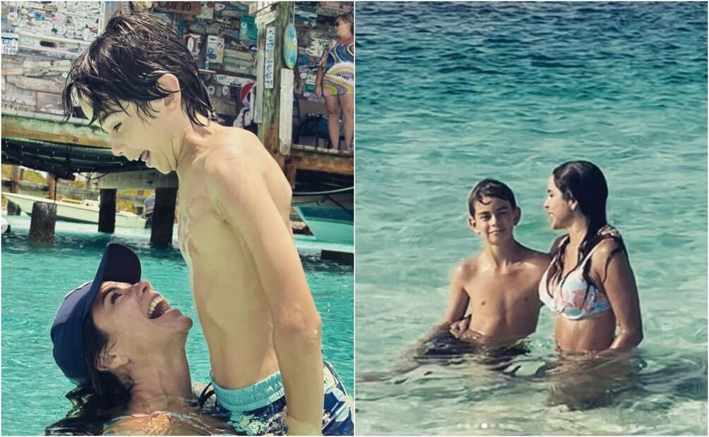 Paola Rojas y sus hijos en las Bahamas / Instagram: @paolarojas