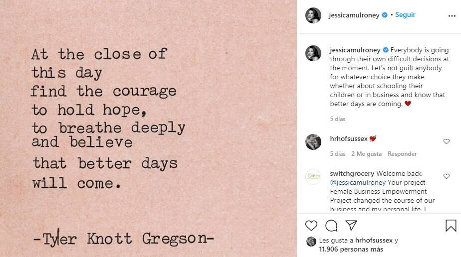 Jessica Mulroney elimina foto en Instagram de Meghan Markle